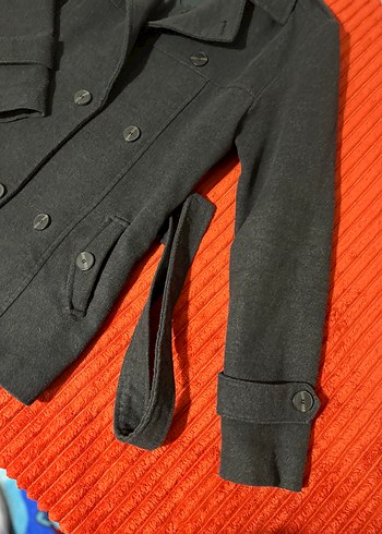 Düğmeli Gri Midi erkek Kaban - Görsel 6