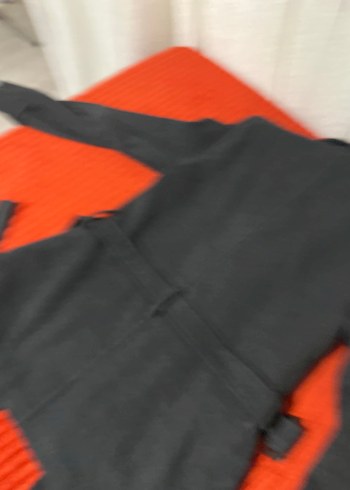 Düğmeli Gri Midi erkek Kaban - Görsel 13