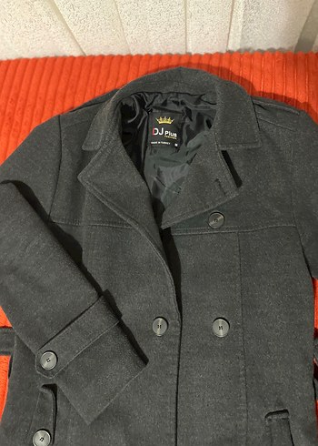 Düğmeli Gri Midi erkek Kaban - Görsel 4