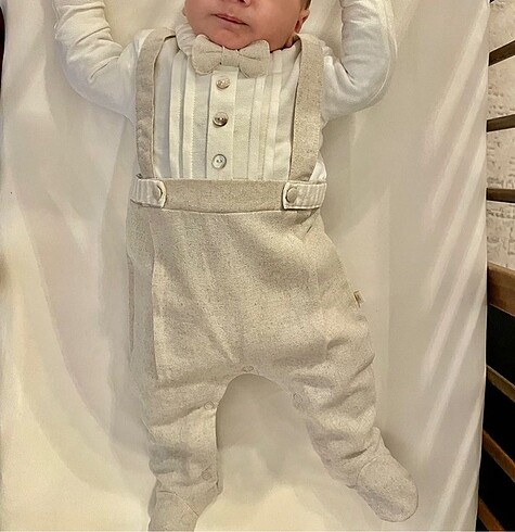 3 Ay Beden beyaz Renk Bebek takım