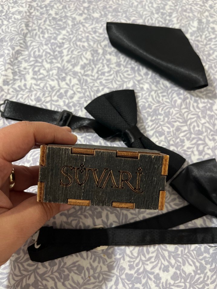 Siyah Vintage Gotik Erkek Kol Düğmeleri - Görsel 2