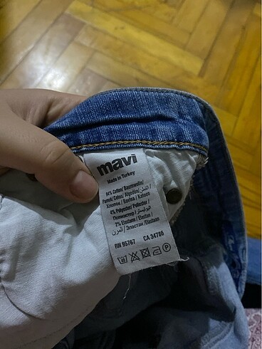 11-12 Yaş Beden mavi Renk Mavi kot pantolon