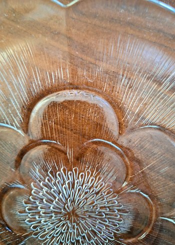 Paşabahçe Vintage gelincik model 9 adet cam tabak seti - Görsel 6