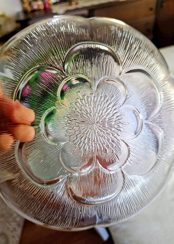 Paşabahçe Vintage gelincik model 9 adet cam tabak seti - Görsel 3