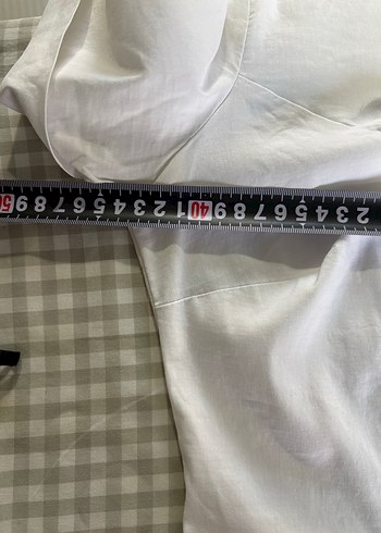 Adl Kadın Beyaz Kısa Kollu Gömlek - Görsel 5