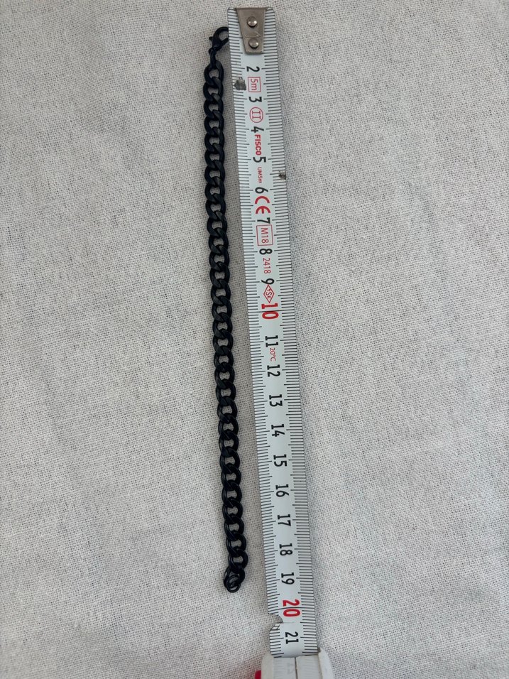 Siyah Zincir Detaylı Minimalist Bileklik - Görsel 3