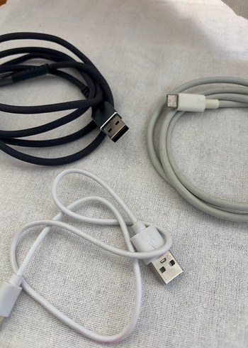 Telefon Şarj Kablosu 3 adet - Görsel 3