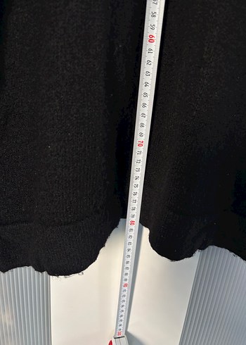 Siyah Yüksek Yakalı Örgü Kadın Kazak - Görsel 5