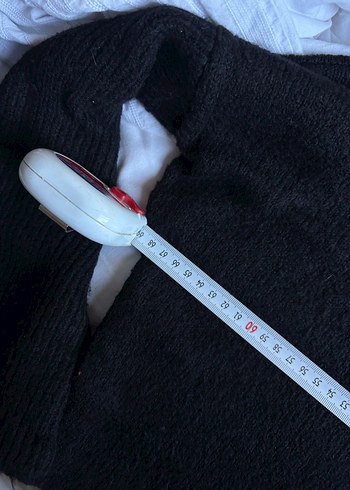 Siyah Yüksek Yakalı Örgü Kadın Kazak - Görsel 6