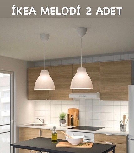 İkea melodi avize 2 adet