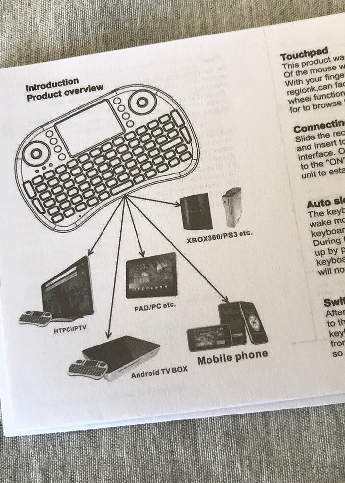 Kablosuz dokunmatik pedli klavye - Görsel 4