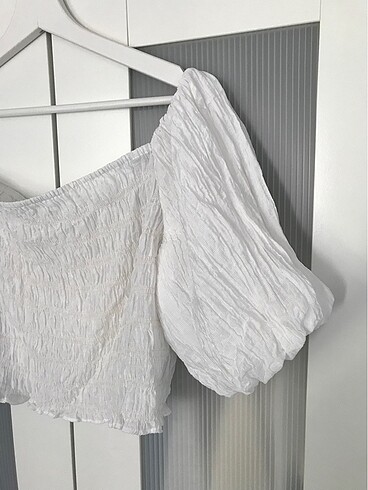 xl Beden H&M beyaz yazlık bluz