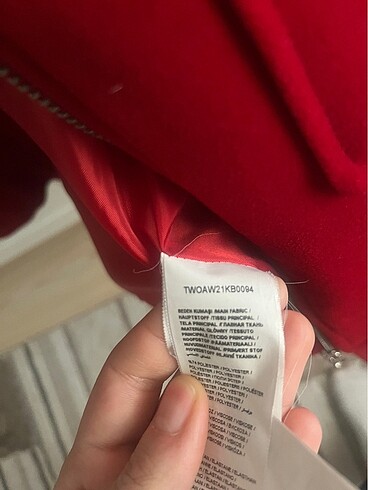 38 Beden bordo Renk Kırmızı trendyolmilla ceket