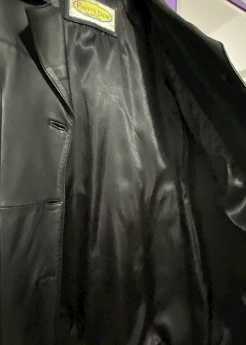 Kadın Siyah hakiki Deri Ceket - Görsel 4