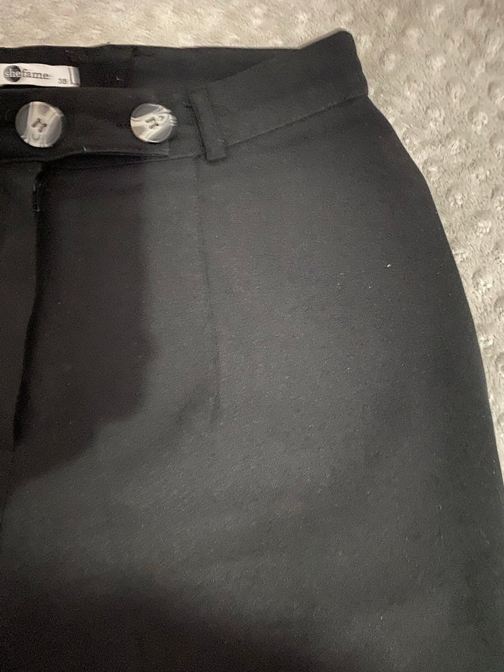 Siyah 38 beden palazzo bol pantolon - Görsel 3