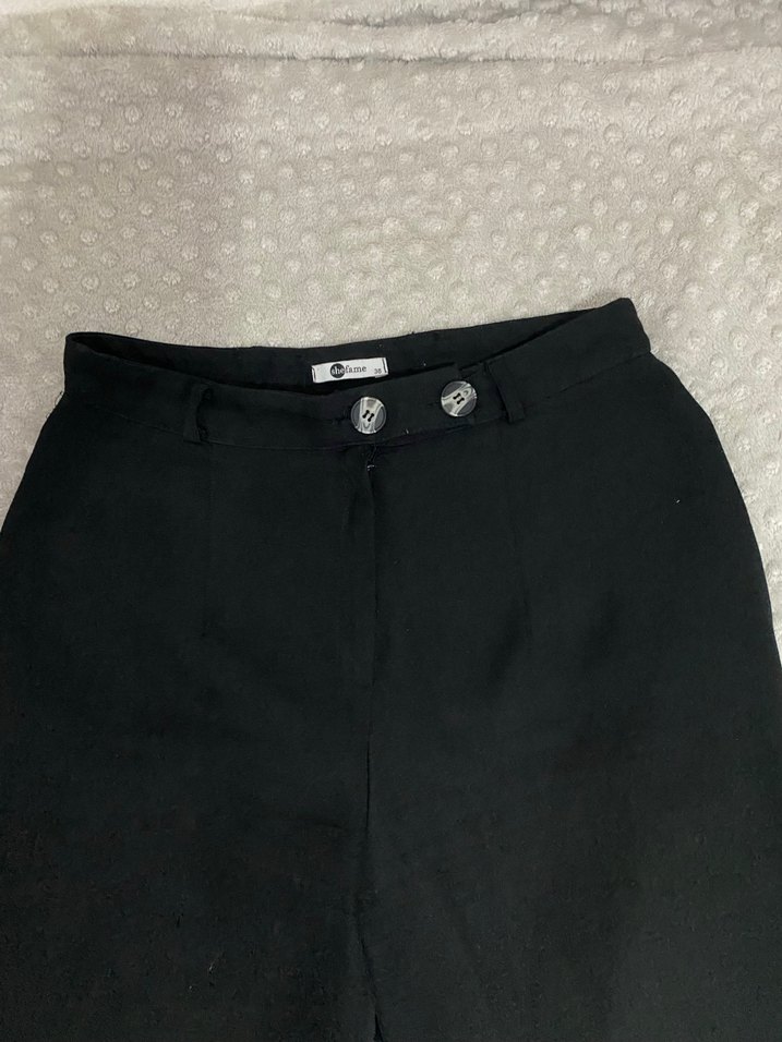 Siyah 38 beden palazzo bol pantolon - Görsel 5