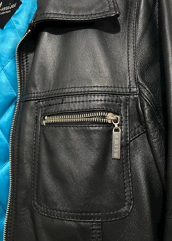 Kadın Siyah Gerçek Deri Ceket - Görsel 3