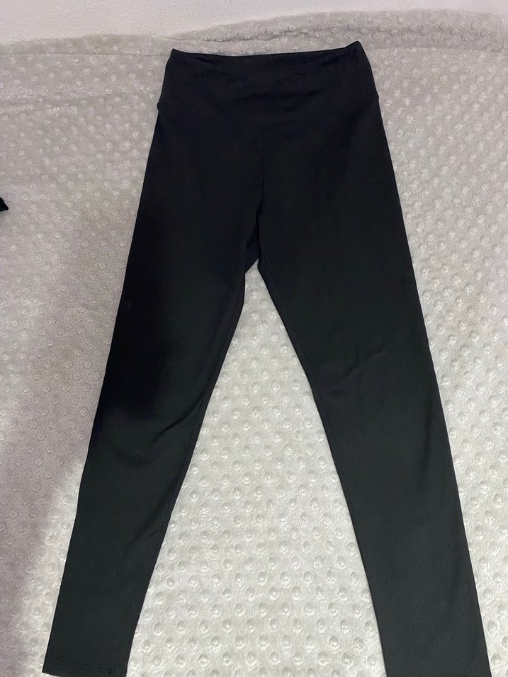 Siyah Spor Kadın Tayt yüksek bel - Görsel 2