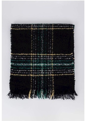 Defacto Kadın Çok Renkli Örgü Yün Şal - Görsel 2