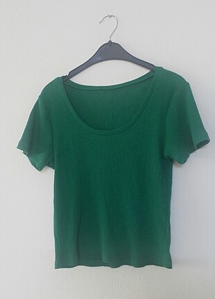 Kısa Kollu yeşil tişört 