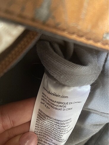 Beden camel Renk Orjinal Calvin Klein çanta