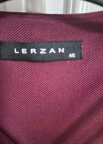 Bordo Uzun Kollu Midi Kadın Elbise - Görsel 4