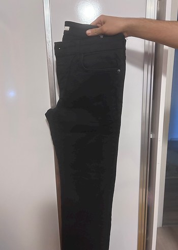 Kadın Parlak Mavi Denim Dar Kesim Jean - Görsel 14