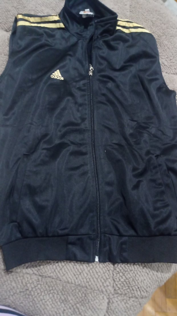 Siyah Adidas Fermuarlı Yelek - Görsel 4