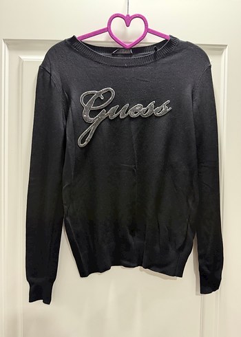Siyah Pamuklu Guess Kadın Sweatshirt - Görsel 3