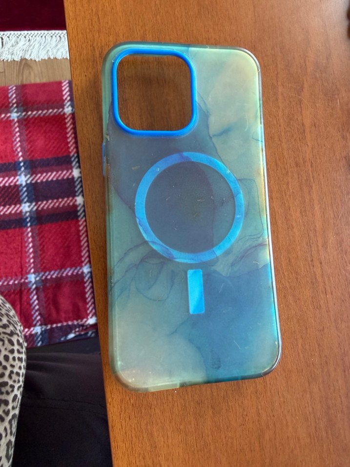 Düğmeli Lacivert Telefon Kılıfı 14 pro max - Görsel 2