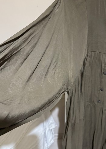 Bohem V Yaka Düğmeli Hamile Tunik - Görsel 4