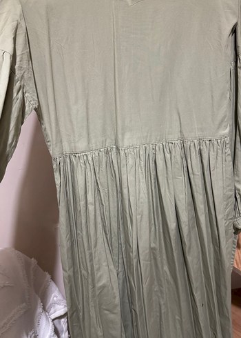 Bohem Tarzda Salaş Uzun Keten Elbise - Görsel 5