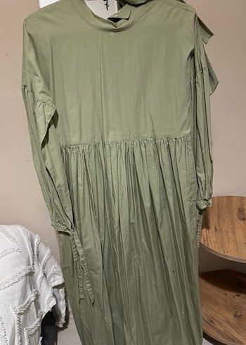 Bohem Tarzda Salaş Uzun Keten Elbise - Görsel 2