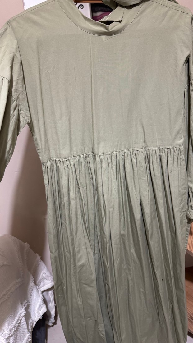 Bohem Tarzda Salaş Uzun Keten Elbise - Görsel 5