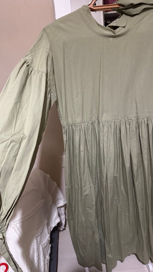 Bohem Tarzda Salaş Uzun Keten Elbise - Görsel 4