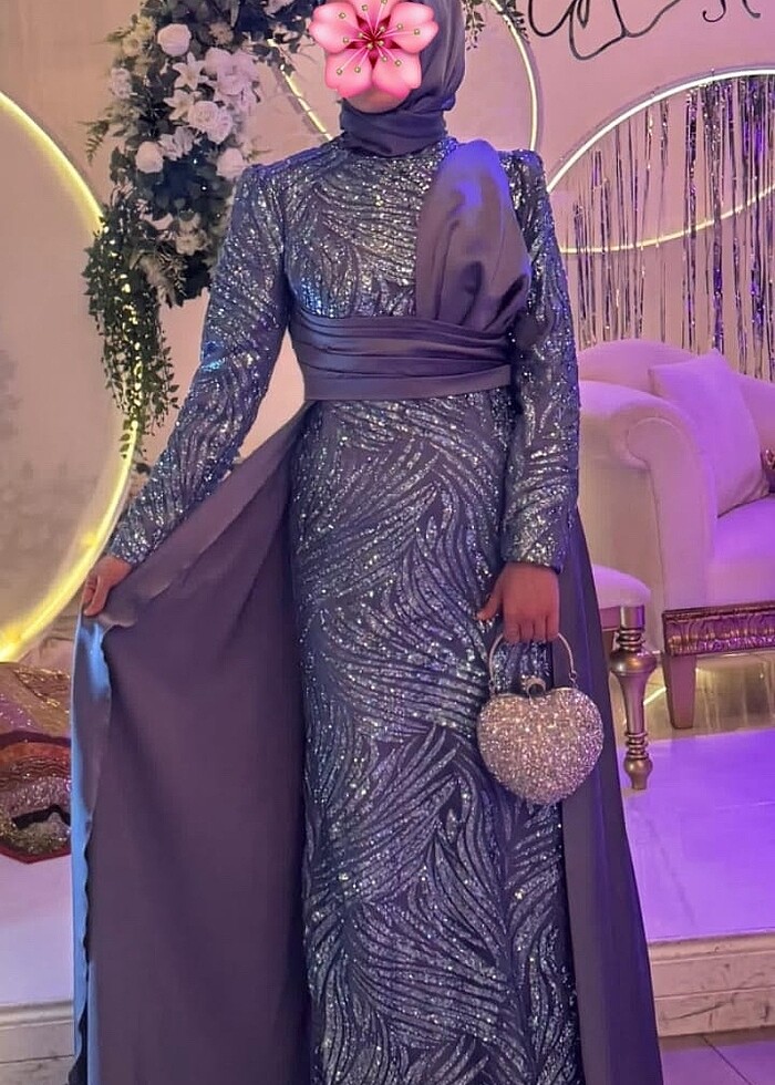 Abiye simli kuyruklu - Görsel 3