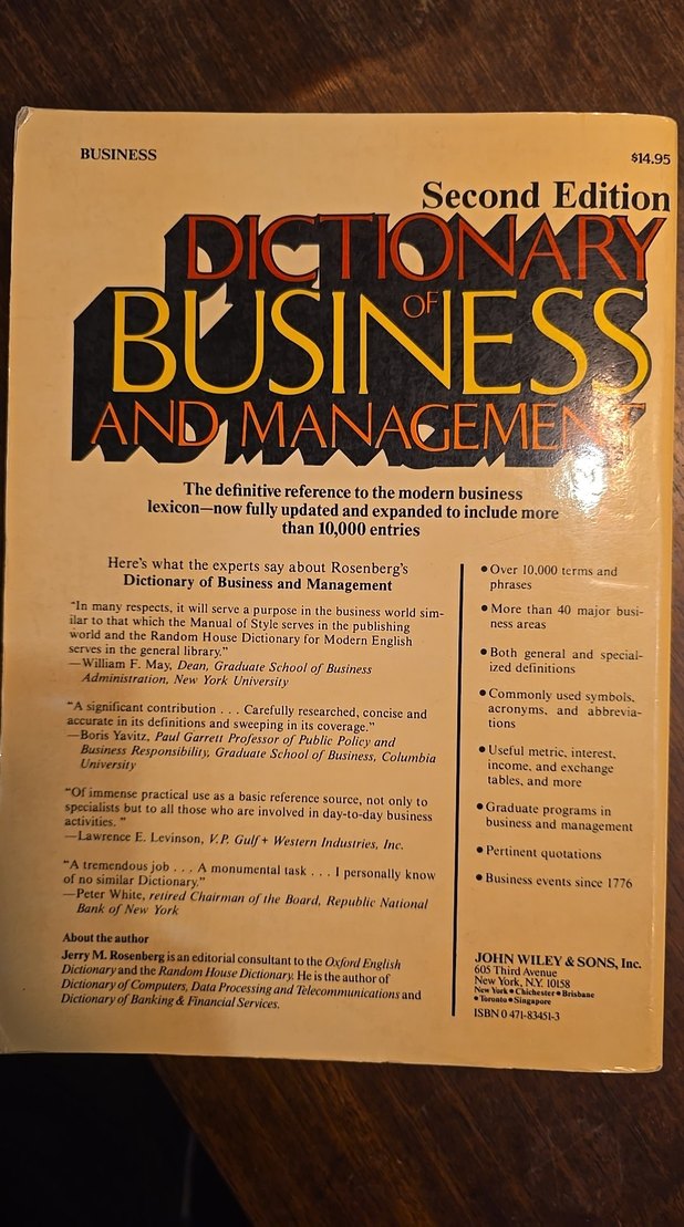 İş ve Yönetim Sözlüğü - Jerry M. Rosenberg - Görsel 3