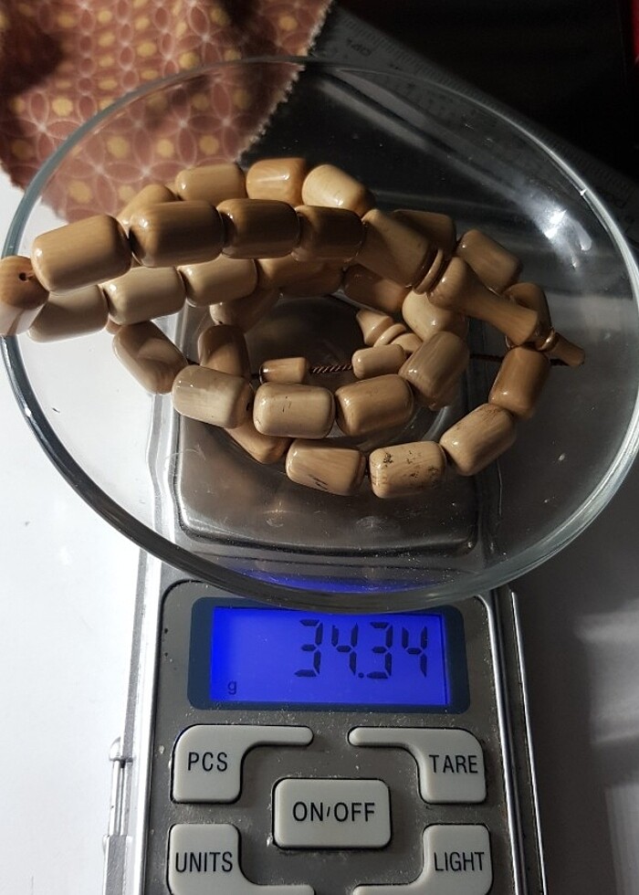 ORJİNAL MAMUT DİŞİ TESBİH  - Görsel 2