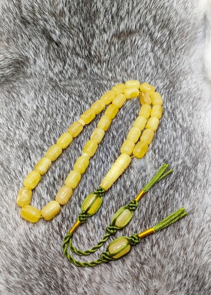 KALİNİNGRAD 1. SINIF ÜST DÜZEY KAYA DAMLA KEHRİBAR TESBİH - Görsel 3