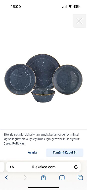 Schafer 6 kişilik yemek takımı