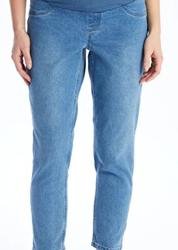 2 adet hamile pantolonu mavi jean siyah jean - Görsel 4