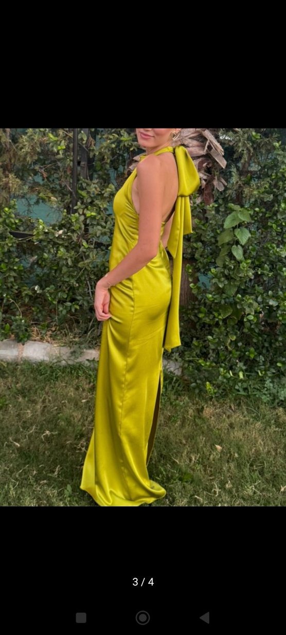 Sırt Dekolteli, Uzun Abiye Elbise - Görsel 3