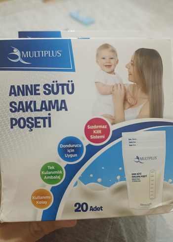 Multiplus Anne Sütü Saklama Poşeti 20 Adet - Görsel 2