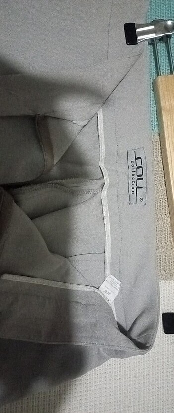 42 Beden Taş rengi kumaş pantolon