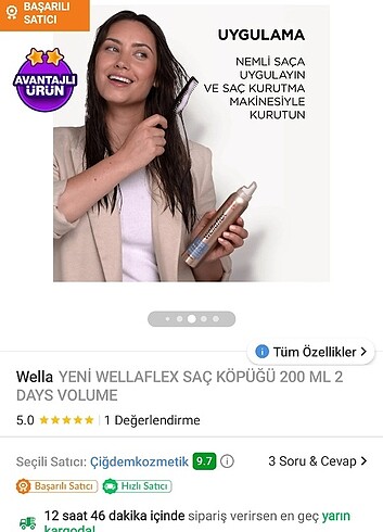 Beden Renk Wella flex köpük