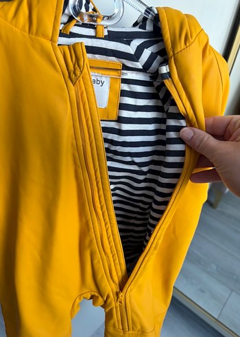 Sarı Bebek Kışlık Tulum Fermuarlı - Görsel 4