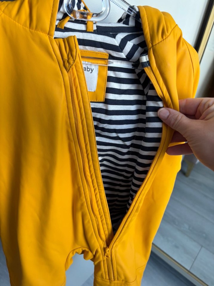 Sarı Bebek Kışlık Tulum Fermuarlı - Görsel 4