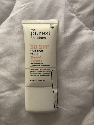 The Purest Cilt Tonu Eşitleyici Güneş Kremi
