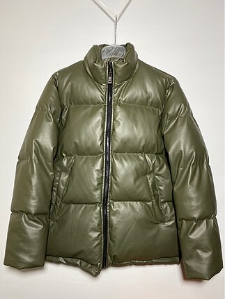 Haki puffer mont