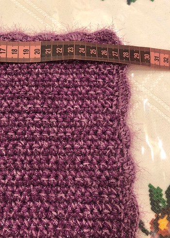 Kadın Mor Örgü kese YENİ KESE BANYO LİF - Görsel 3